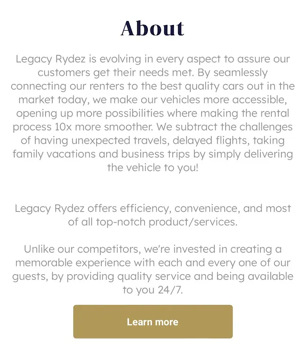 Legacy Rydez LLC Picture 2
