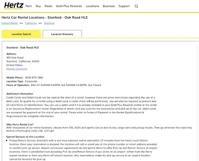 Hertz Stanford - Oak Road HLE Picture 6