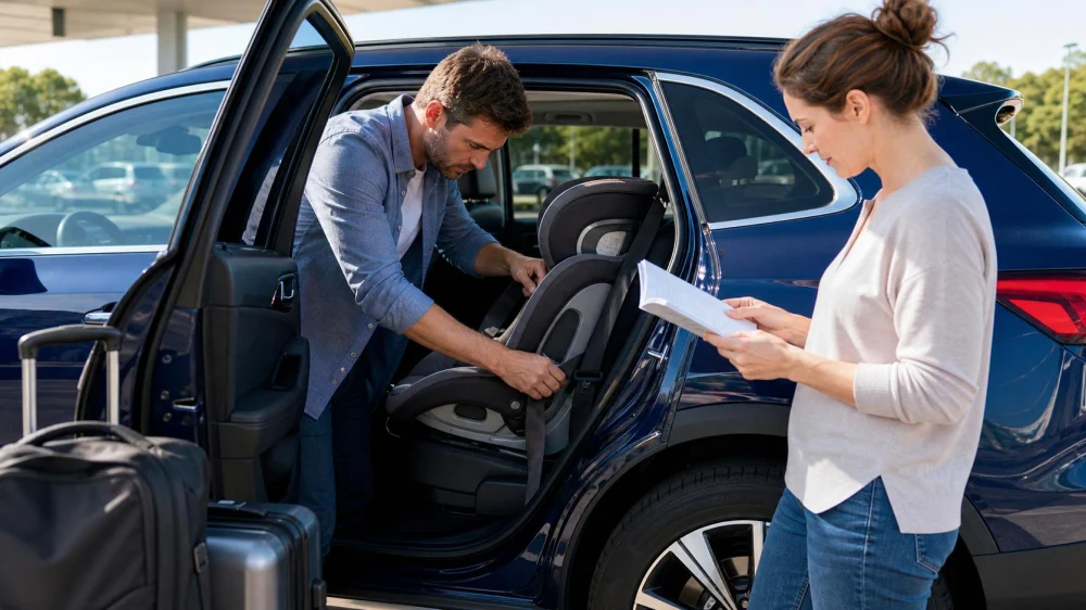 How to Check a Child Car Seat in a Rental Car