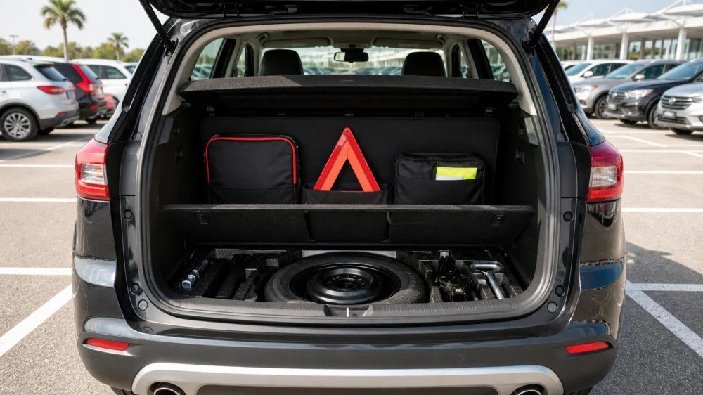 Rental Car Roadside Kit: Locate the Spare, Tools, and Assistance Number