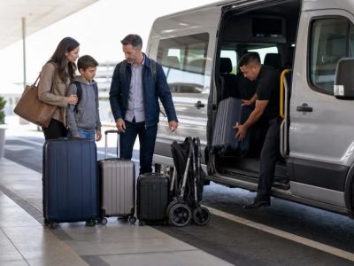 Airport Rental Car Shuttle Plan: People, Bags, and Pickup