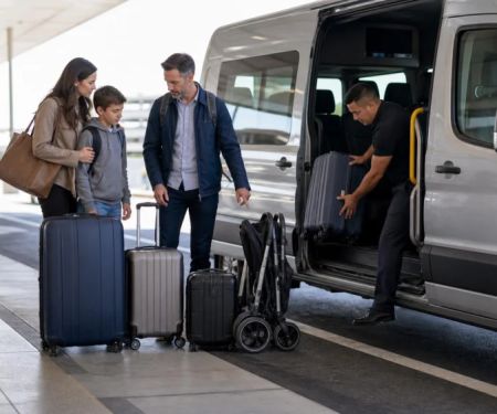 Airport Rental Car Shuttle Plan: People, Bags, and Pickup