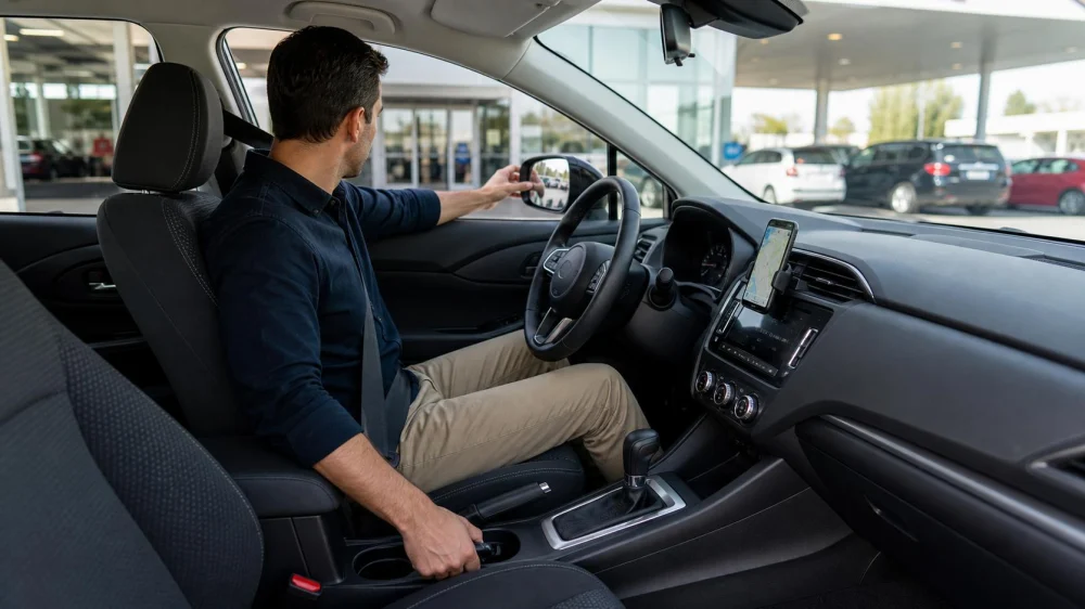 Rental Car Driver Setup: Adjust Seat, Mirrors, Controls, and View
