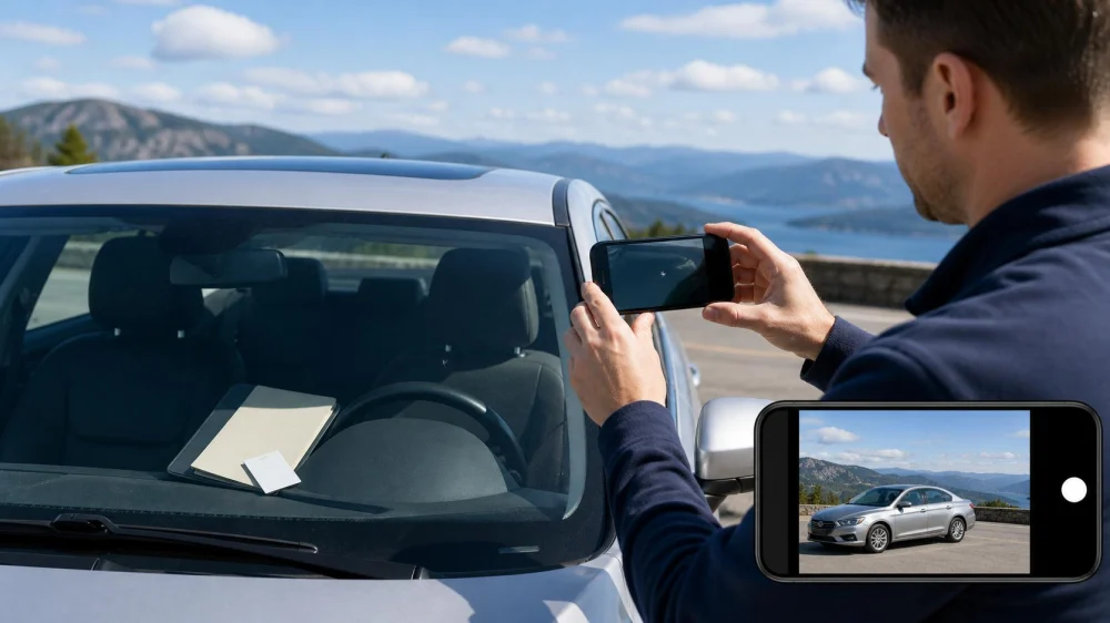 Rental Car Windshield Chip: Photograph, Report, and Don’t Repair It Yourself