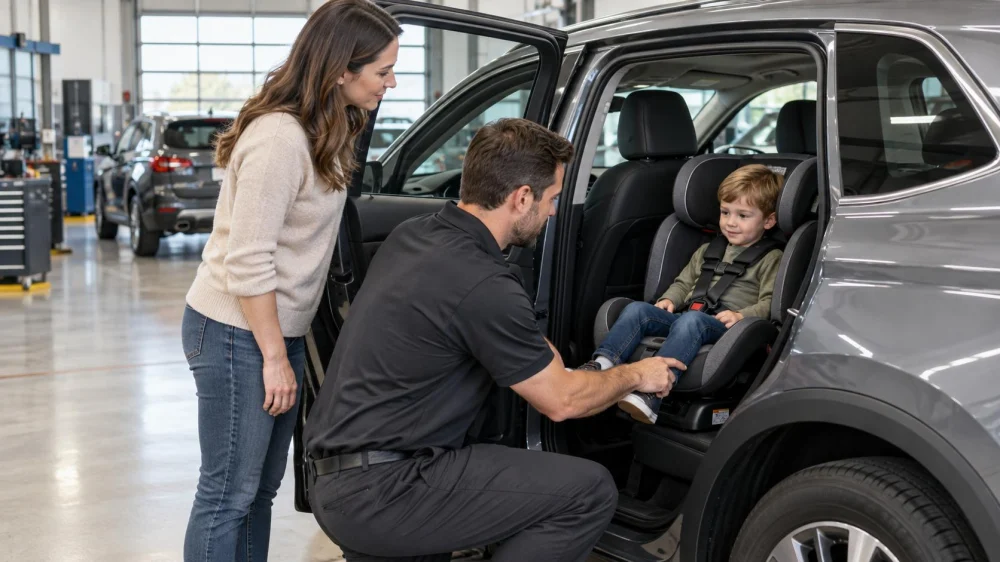 Rental Car Child-Seat Handoff: Position, Fit, and Confirmation