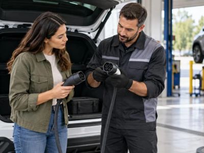 Rental Car Charging Cable Check: Connector, Damage, and Return