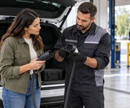 Rental Car Charging Cable Check: Connector, Damage, and Return