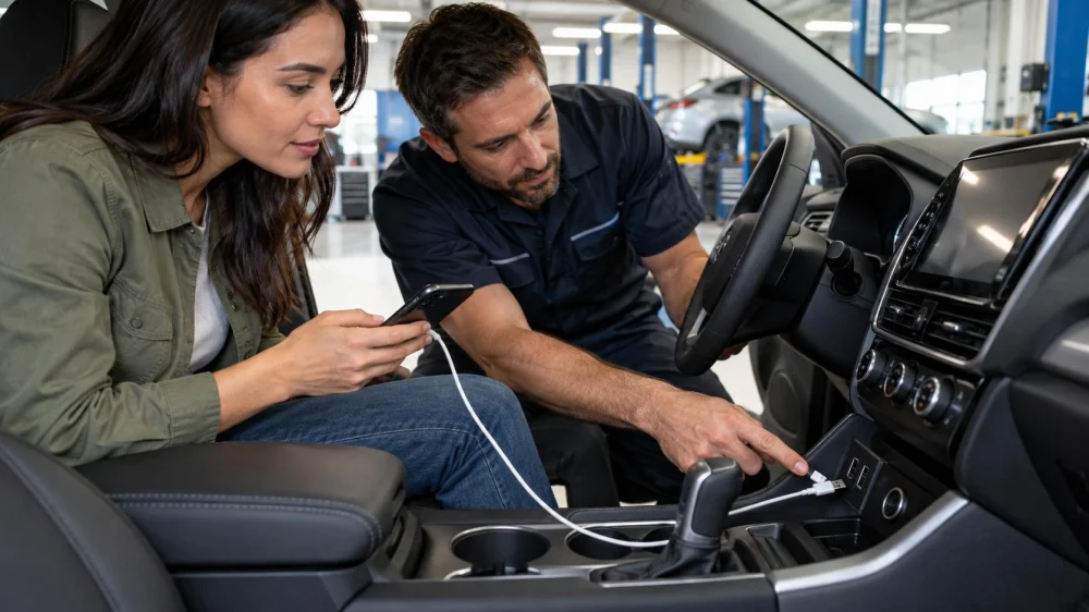 Rental Car USB Port Check: Cable, Power, and Privacy