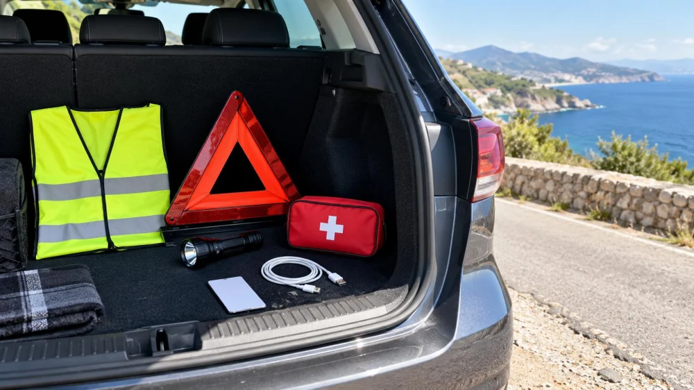 Rental Car Roadside Kit: Location, Contents, and Contact