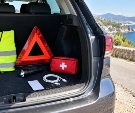 Rental Car Roadside Kit: Location, Contents, and Contact