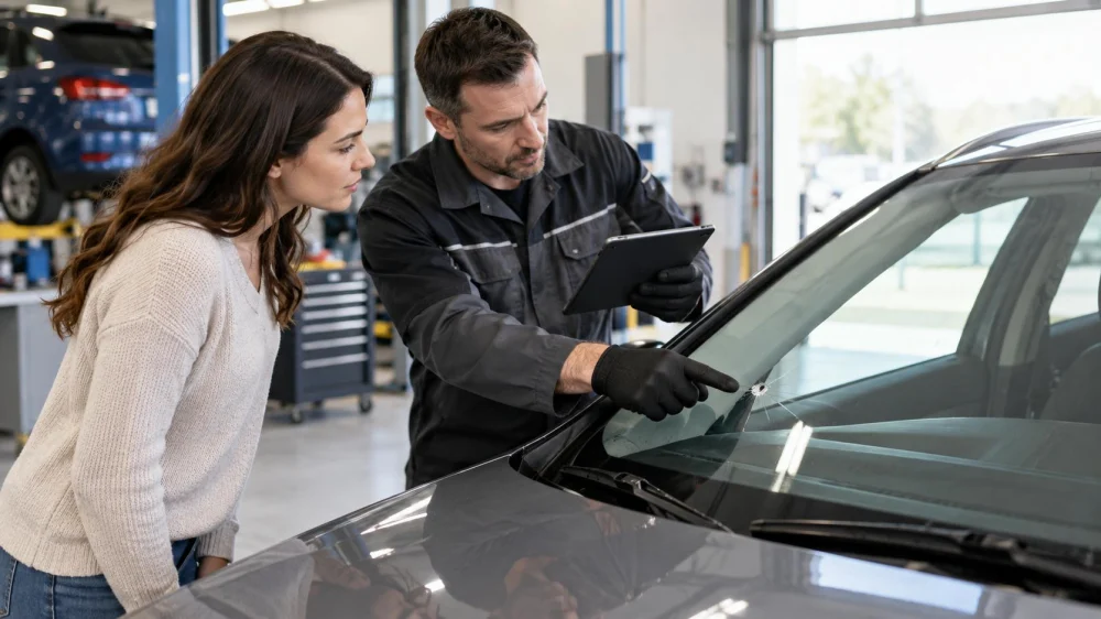 Rental Car Windscreen Chip Notes: Size, Location, and Change