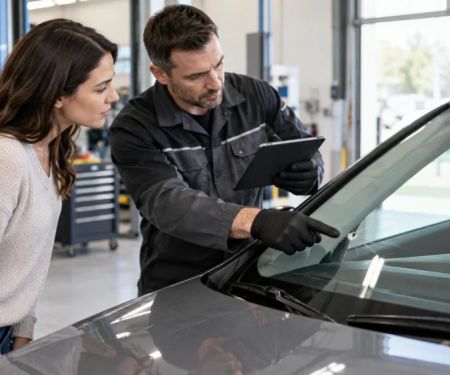 Rental Car Windscreen Chip Notes: Size, Location, and Change