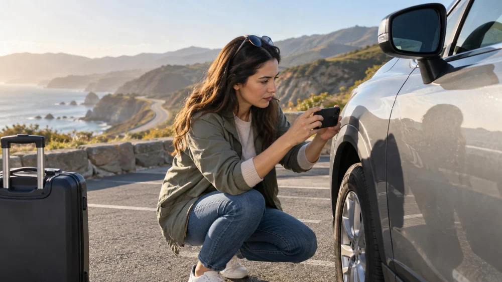 Rental Car Damage Video: Route, Lighting, and File Storage