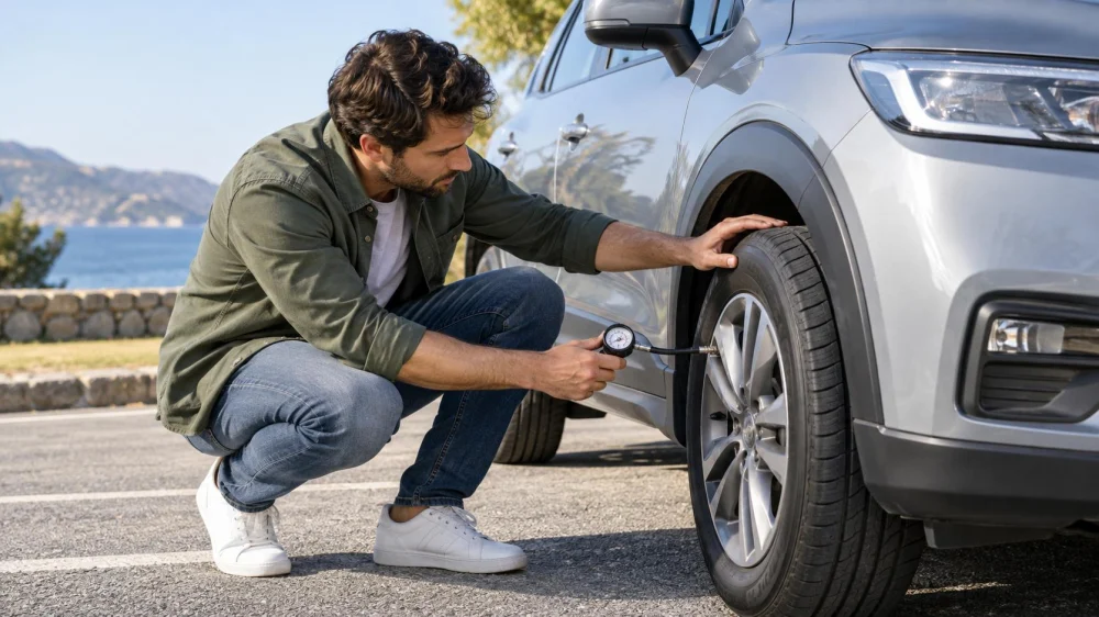 Rental Tyre Warning Light: Pressure, Damage, and Support
