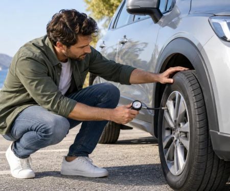 Rental Tyre Warning Light: Pressure, Damage, and Support