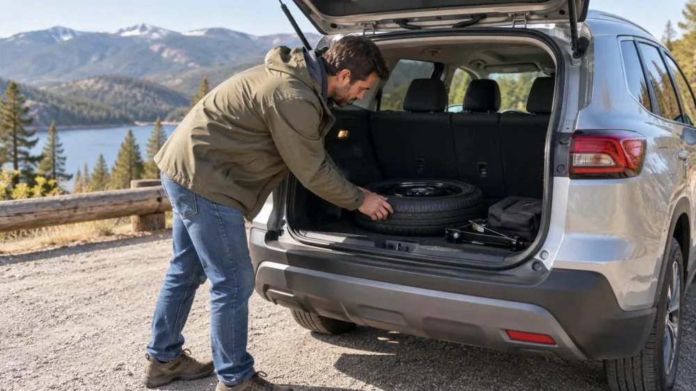 Rental Car Spare Tyre Check: Location, Tools, and Limits