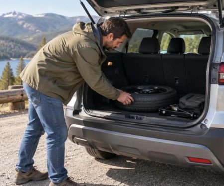 Rental Car Spare Tyre Check: Location, Tools, and Limits