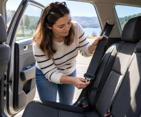 Rental Car Seatbelt Check: Latch, Retractor, and Fit
