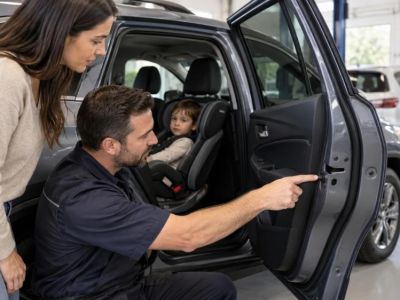 Rental Car Child Lock Check: Doors, Windows, and Handoff