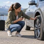 Rental Car Flat Tyre: Safety, Roadside Call, and Records