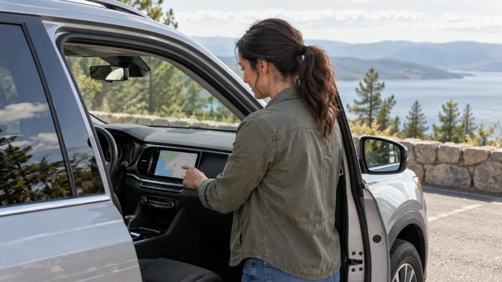 Rental Car Navigation Privacy: Saved Places, Accounts, and Reset