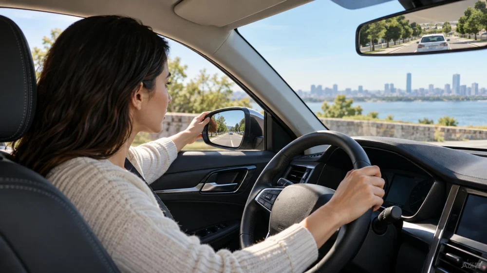 Adjust Rental Mirrors Safely: Seating Position and Visibility