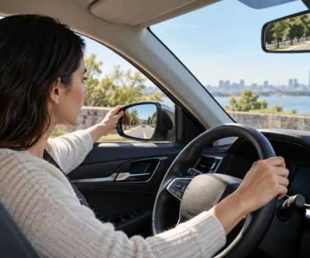 Adjust Rental Mirrors Safely: Seating Position and Visibility