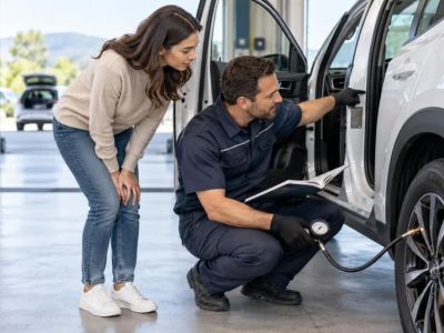 Rental Car Tyre Pressure Check: Label, Load, and Cold Reading